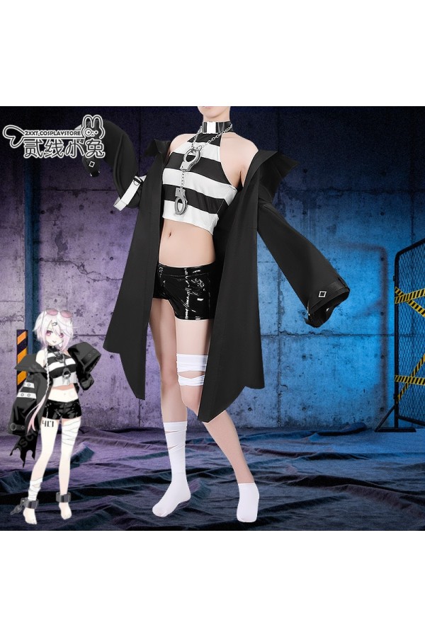 2XXT Cosplay Vtuber Shiina Yuika Prisoner No.417 Cosplay Costume